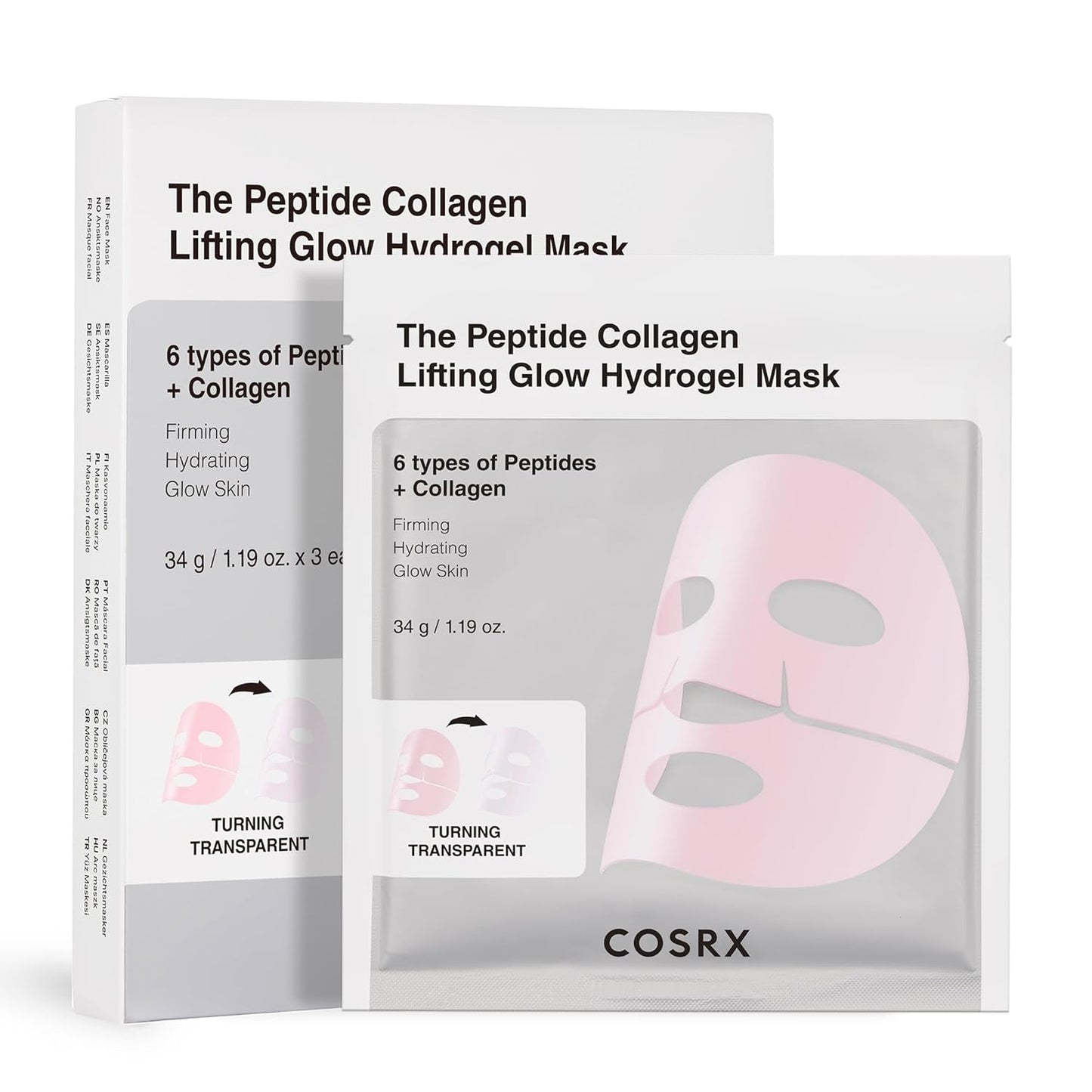 Cosrx The Peptide Collagen Lifting Glow Hydrogel Mask - Osadia Concept Store