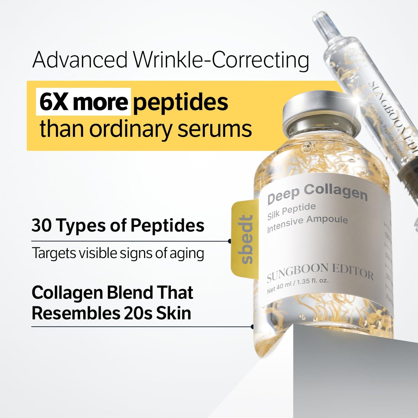 Sungboon Editor Deep Collagen Silk Peptide Intensive Ampoule - Osadia Concept Store
