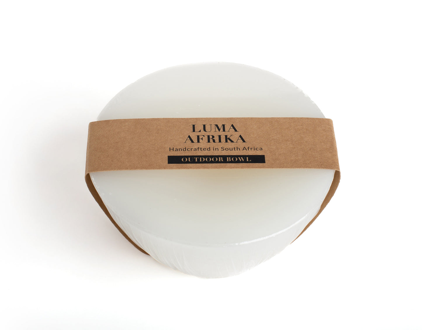 Luma Afrika Outdoor Candle Bowl & Insect Repelliant - White / Medium