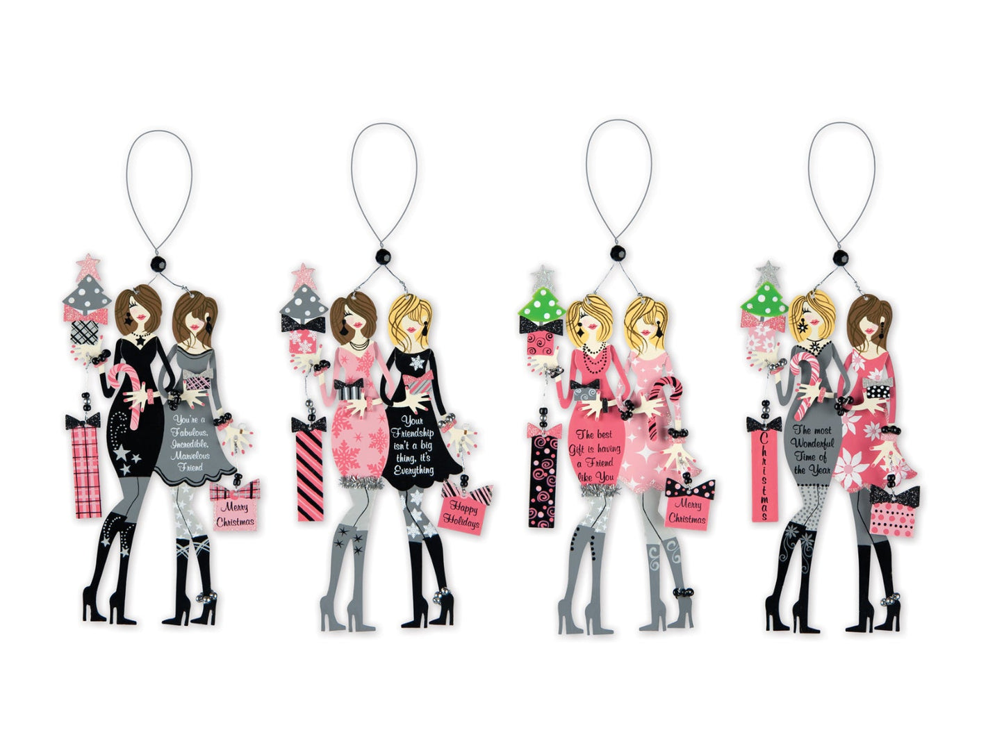 Fabulous Friends Ornaments - Set of 4