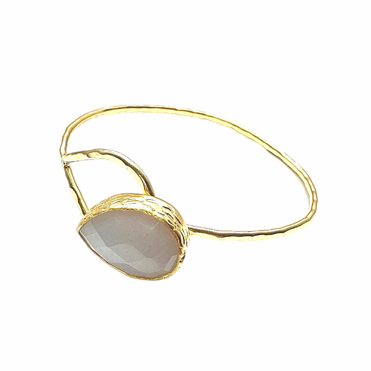 Snow Quartz Teardrop Bracelet