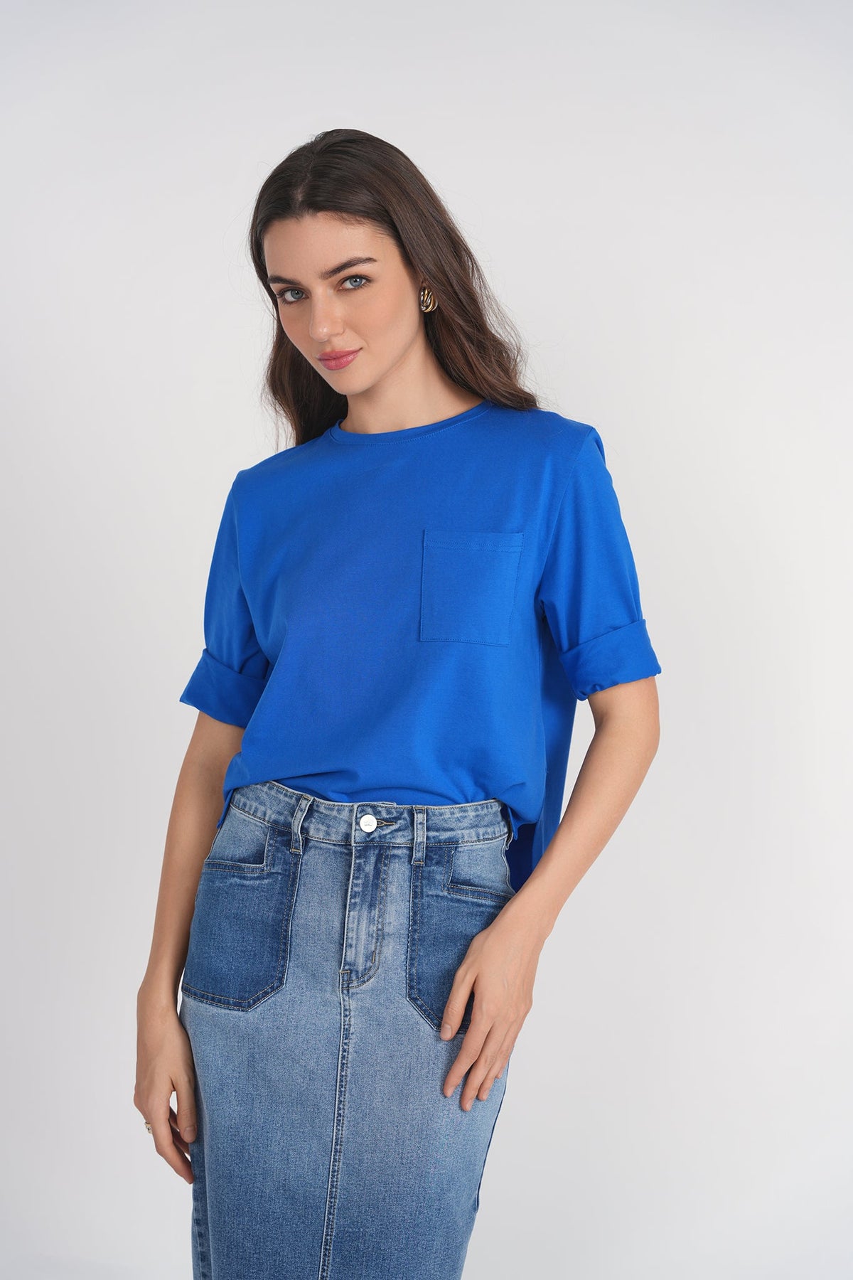 Pocket Tee- Royal Blue