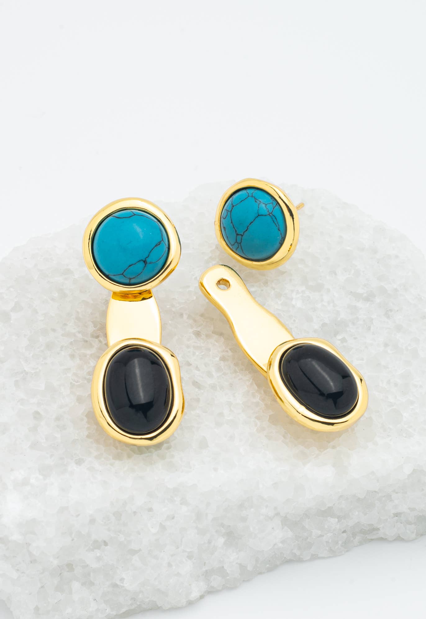 Eclipse Turquoise Ear Jackets