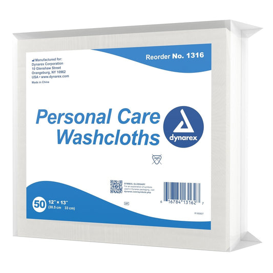 Dynarex Washcloths -Dry And Disposable Wash Cloths
