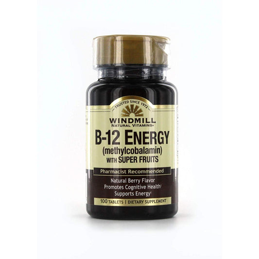Windmill Vitamin B-12 Energy With Super Fruits Tablets