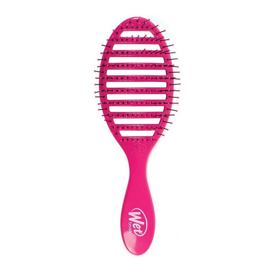 Wet Brush Speed Dry Detangle HeatFlex Bristles Hair Brush Travel Pink