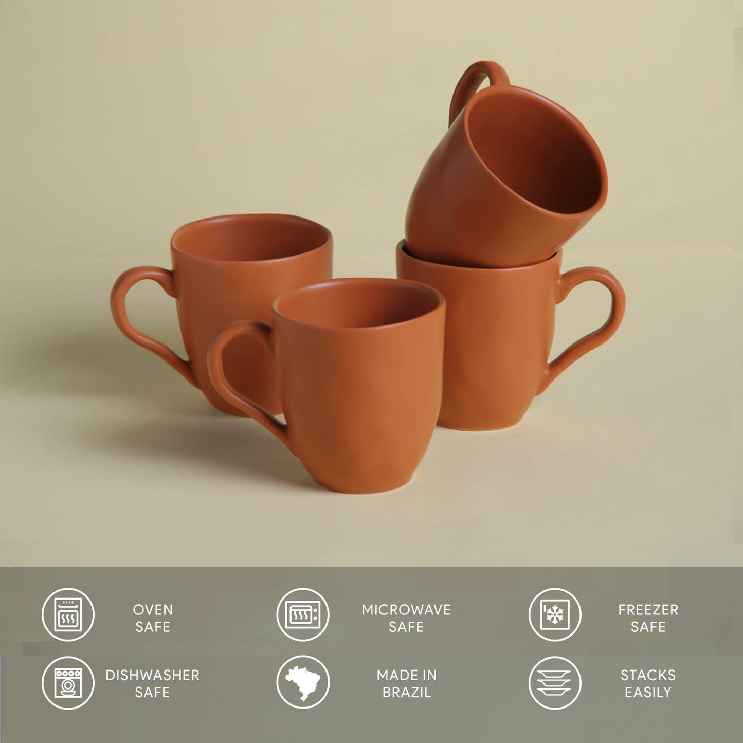 Organic Mug Set of 4