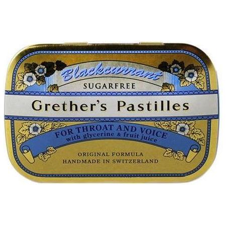 Grether's Pastilles Blackcurrant Sugar-free 24 Lozenges