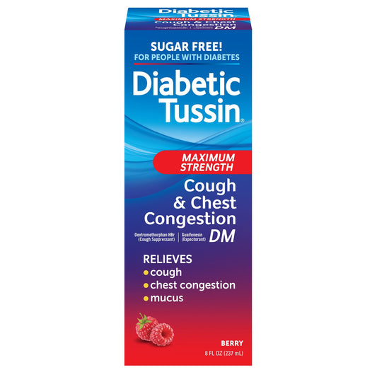 Diabetic Tussin Maximum Strength Cough & Chest Congestion DM Berry