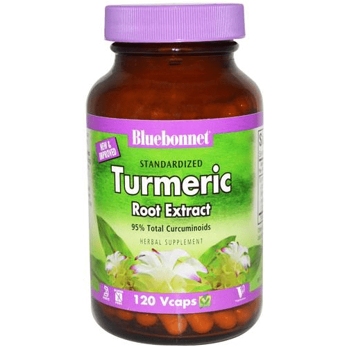 Bluebonnet Standardized Turmeric Root Extract 120 Vegetable Capsules