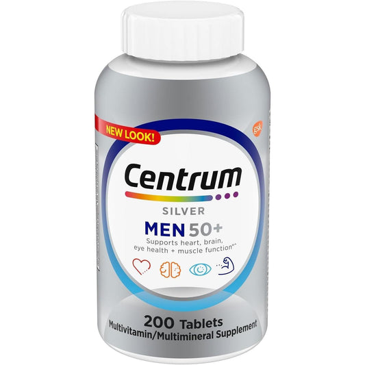 Centrum Silver Men 50+ Multivitamin Dietary Supplement Tablets - 200ct