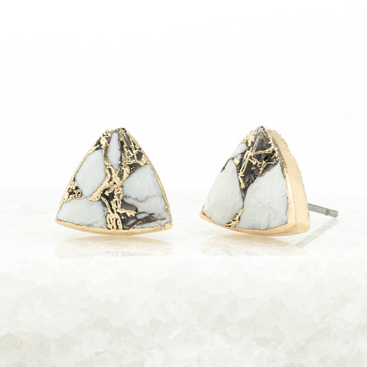 Haven Studs – White Turquoise