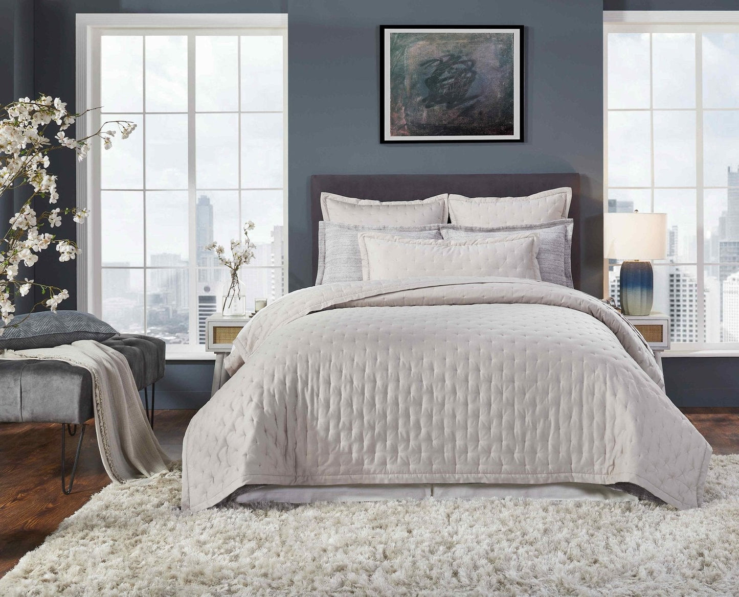 Oscar Tufted Cotton Sateen Quilt