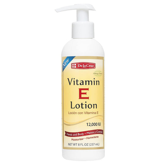 De La Cruz Vitamin E Hand And Body Lotion, 8 Oz