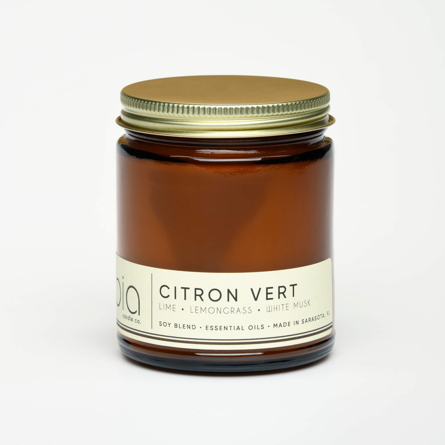 Citron Vert Soy Blend Candle — Lemon, Lemongrass & Bergamot