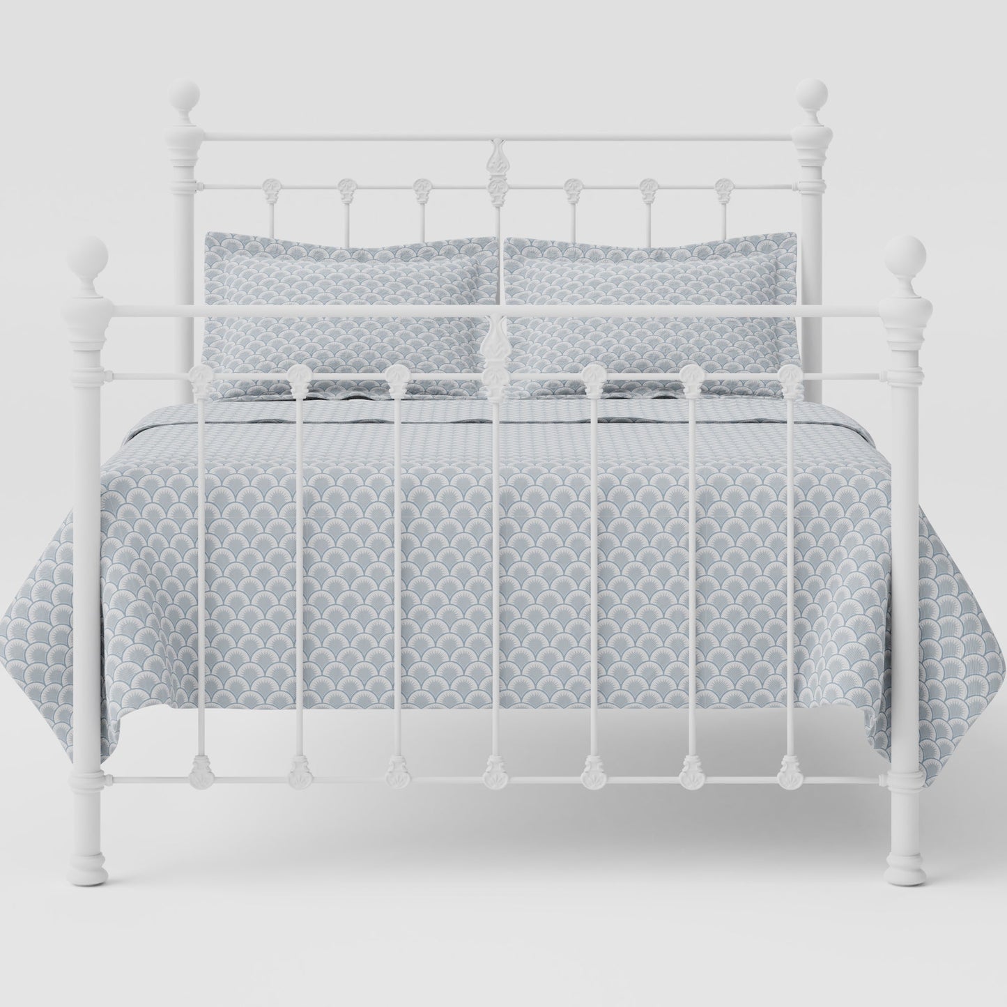 Castile Metal Bed Solo Satin White