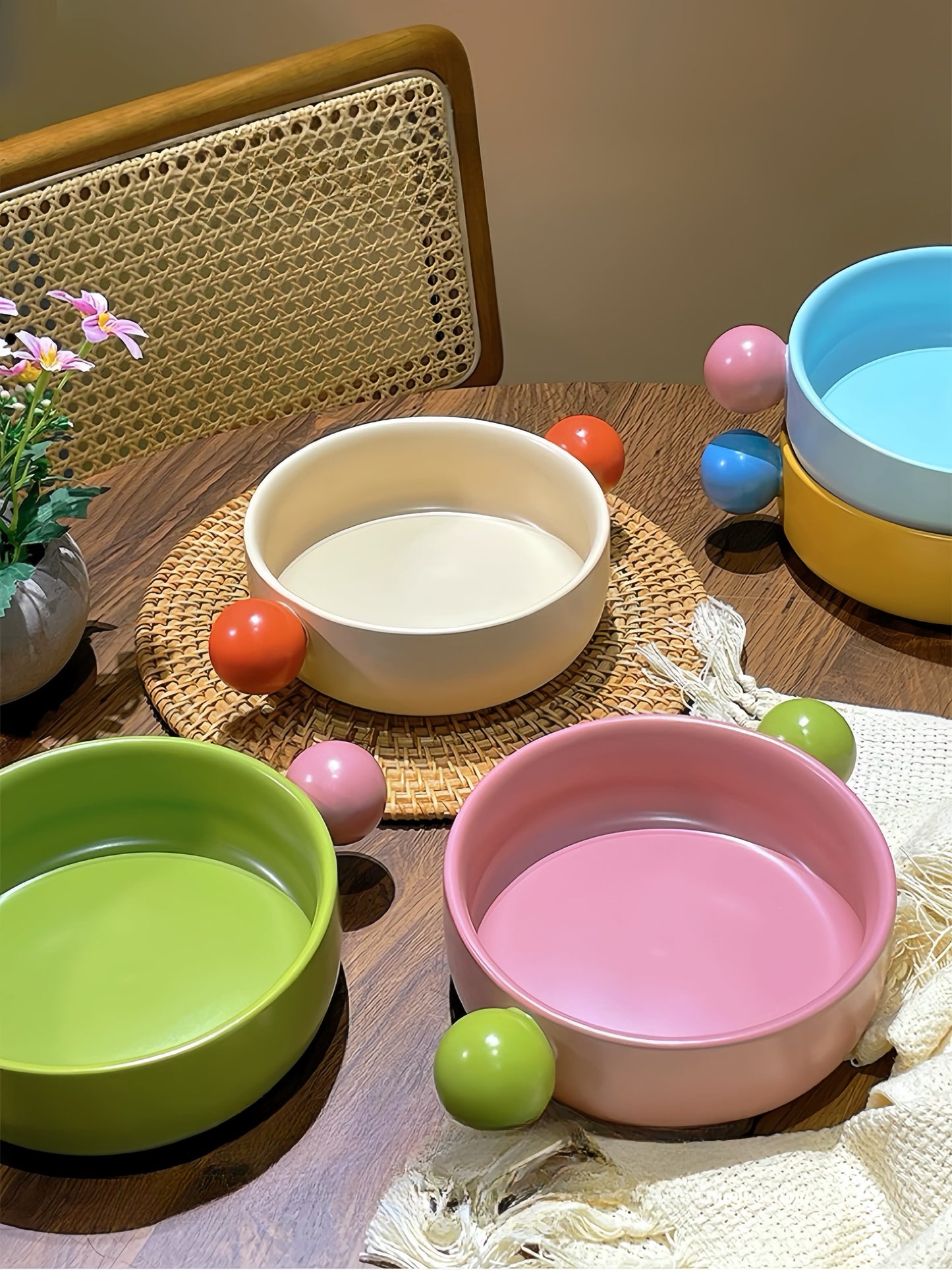 Small Gelato Serving Bowl - Cute Dopamine Whimsical Ceramic Dinnerware