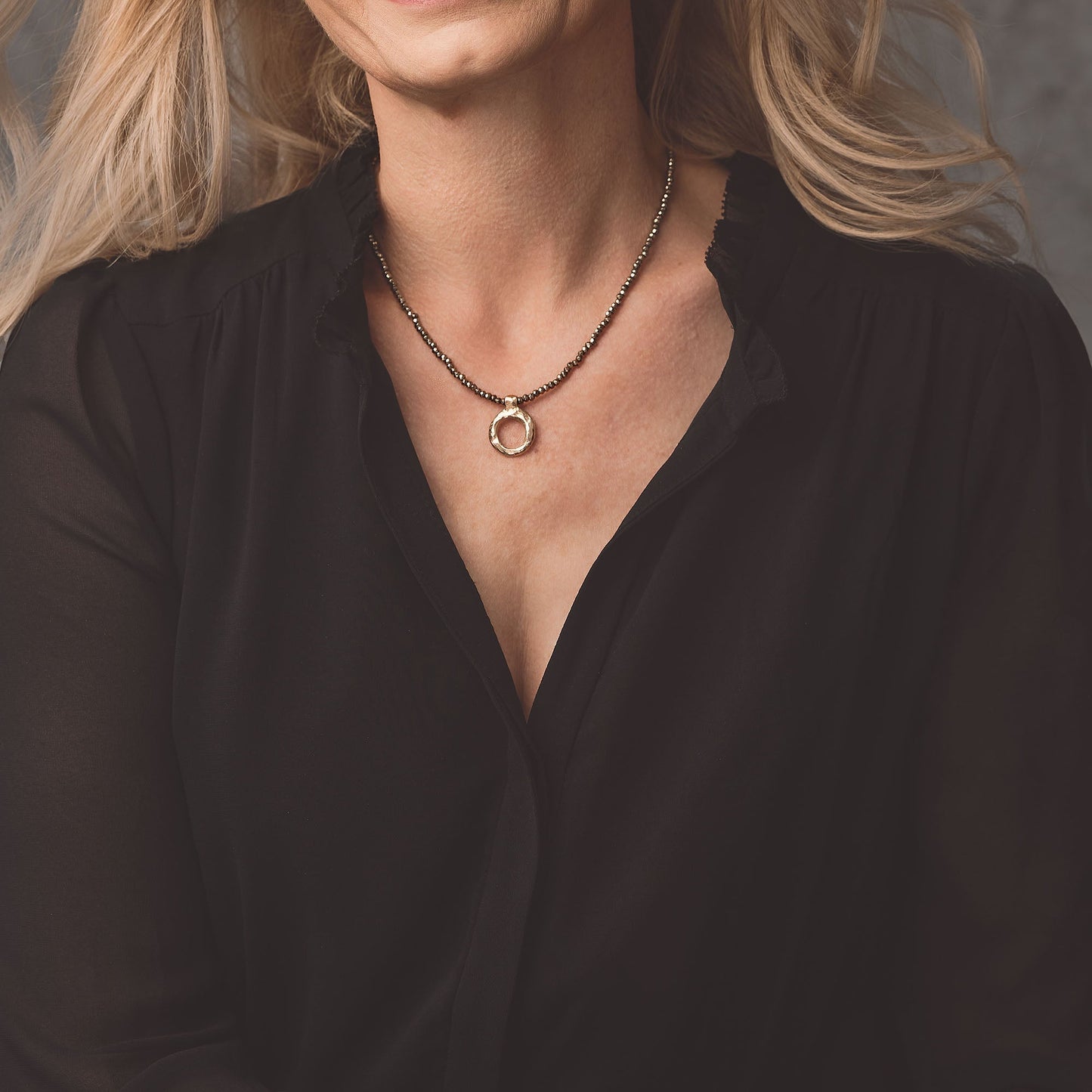 Infinity Bronze Necklace