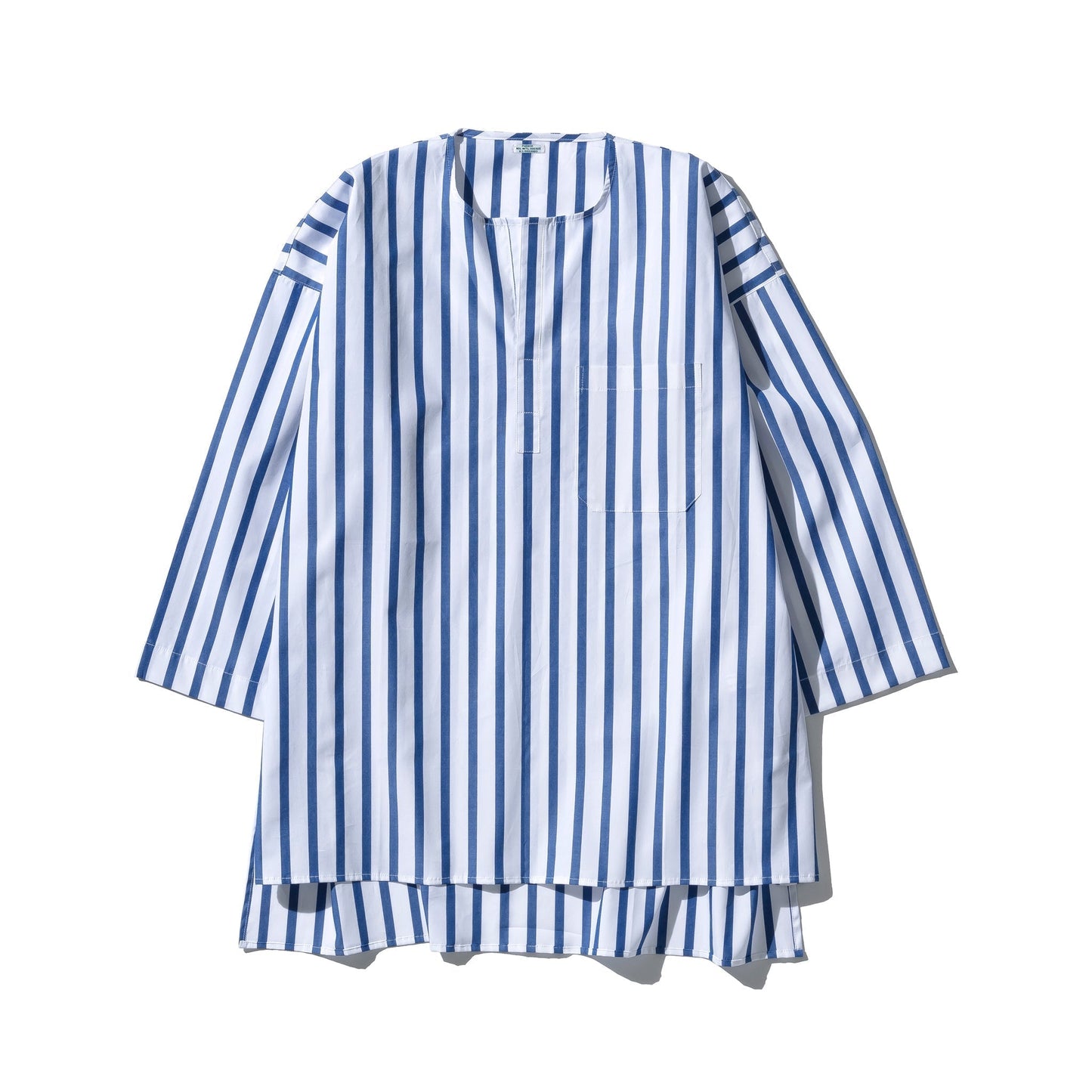 Cotton Crew Neck Stripe Shirt