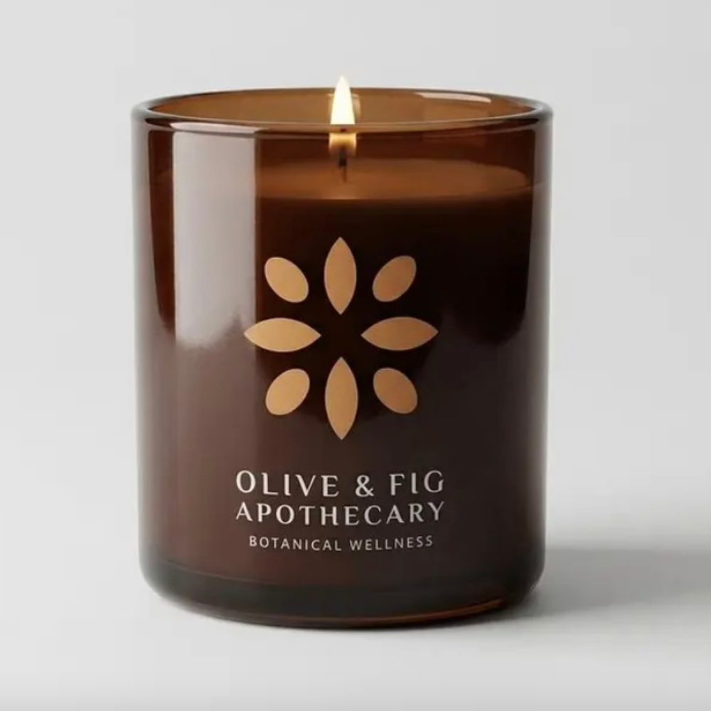 Olive & Fig Apothecary Desert Santal scented 2-wick 11 oz candle