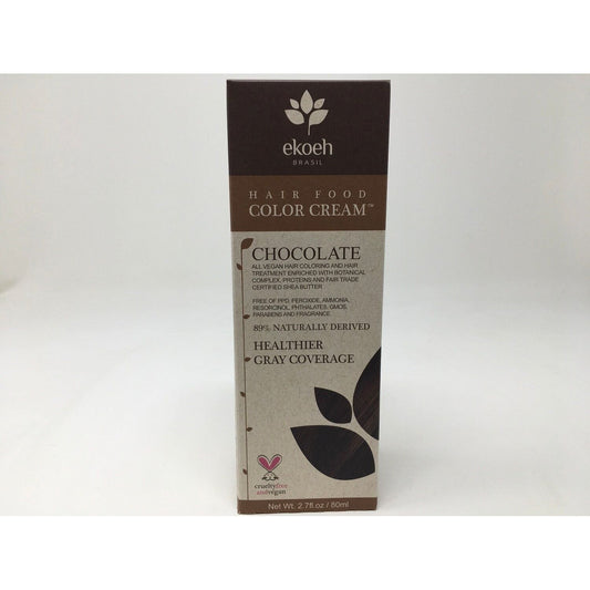 Ekoeh Brasil Hair Color Cream Chocolate, PPD FREE, VEGAN 2.7fl.oz