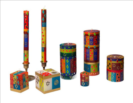 Judaica Painted Candles