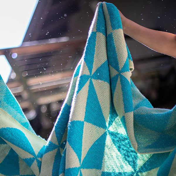 Trikona Organic Cotton Knit Throw Blanket