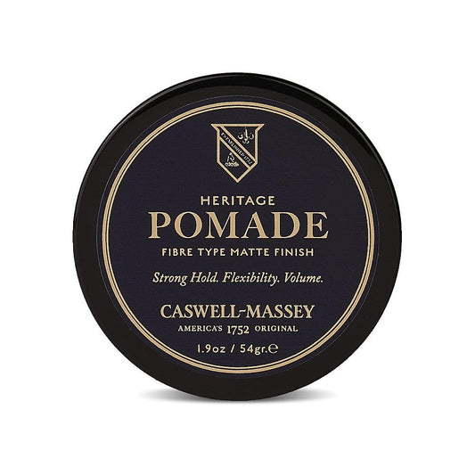 Caswell-Massey Heritage Fiber-Style Hair Pomade, Matte Finish Hair Styling For All Hair Types, Strong Hold With Flexibility & Provides Volume For Men, Light Cedar Scent & Low-Shine, 1.9 Oz