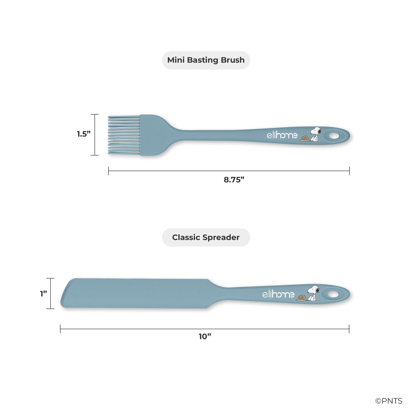 Elihome x Peanuts 6 Piece Silicone Spatula Set