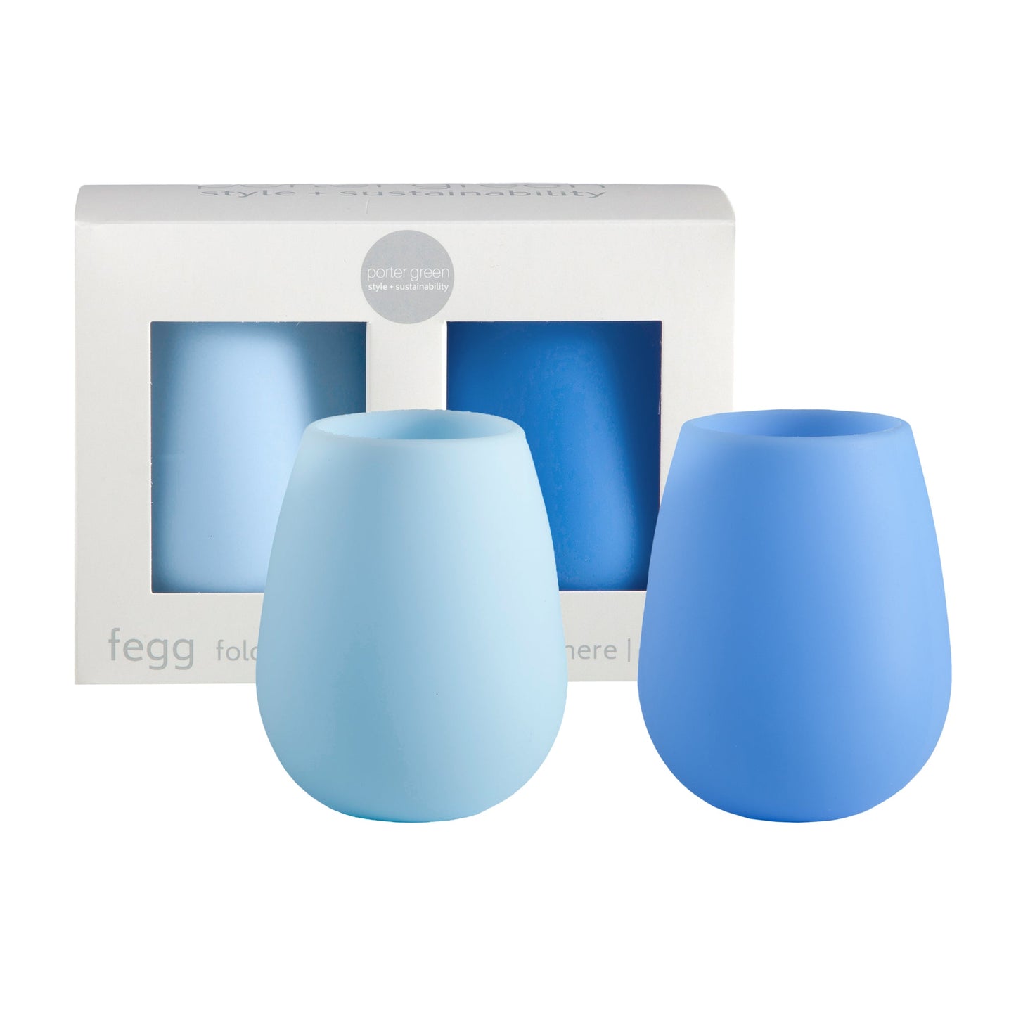 Sky + Kingfisher | Fegg | Silicone Unbreakable Glasses