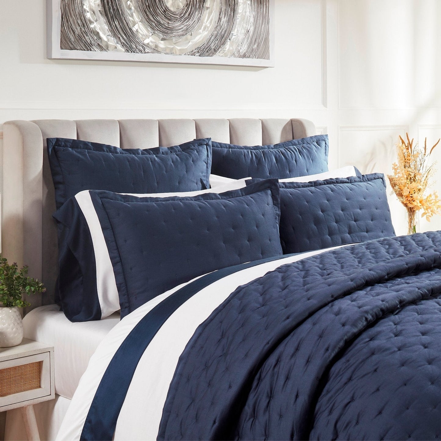 Oscar Tufted Cotton Sateen Quilt