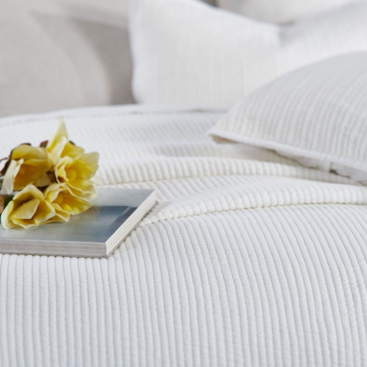 Teddy Natural Linen Coverlet