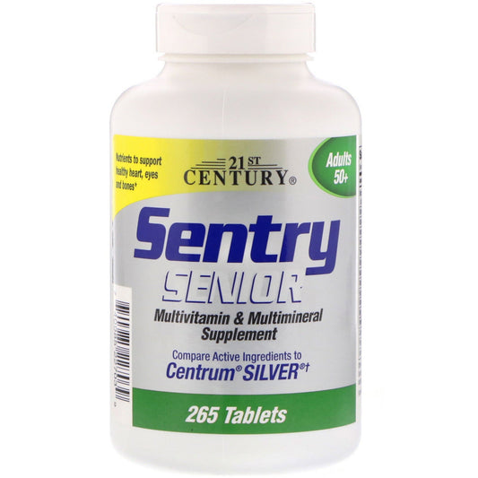 21st Century Sentry Senior, Multivitamin & Multimineral Supplement, Adults 50+, 265 Tablets