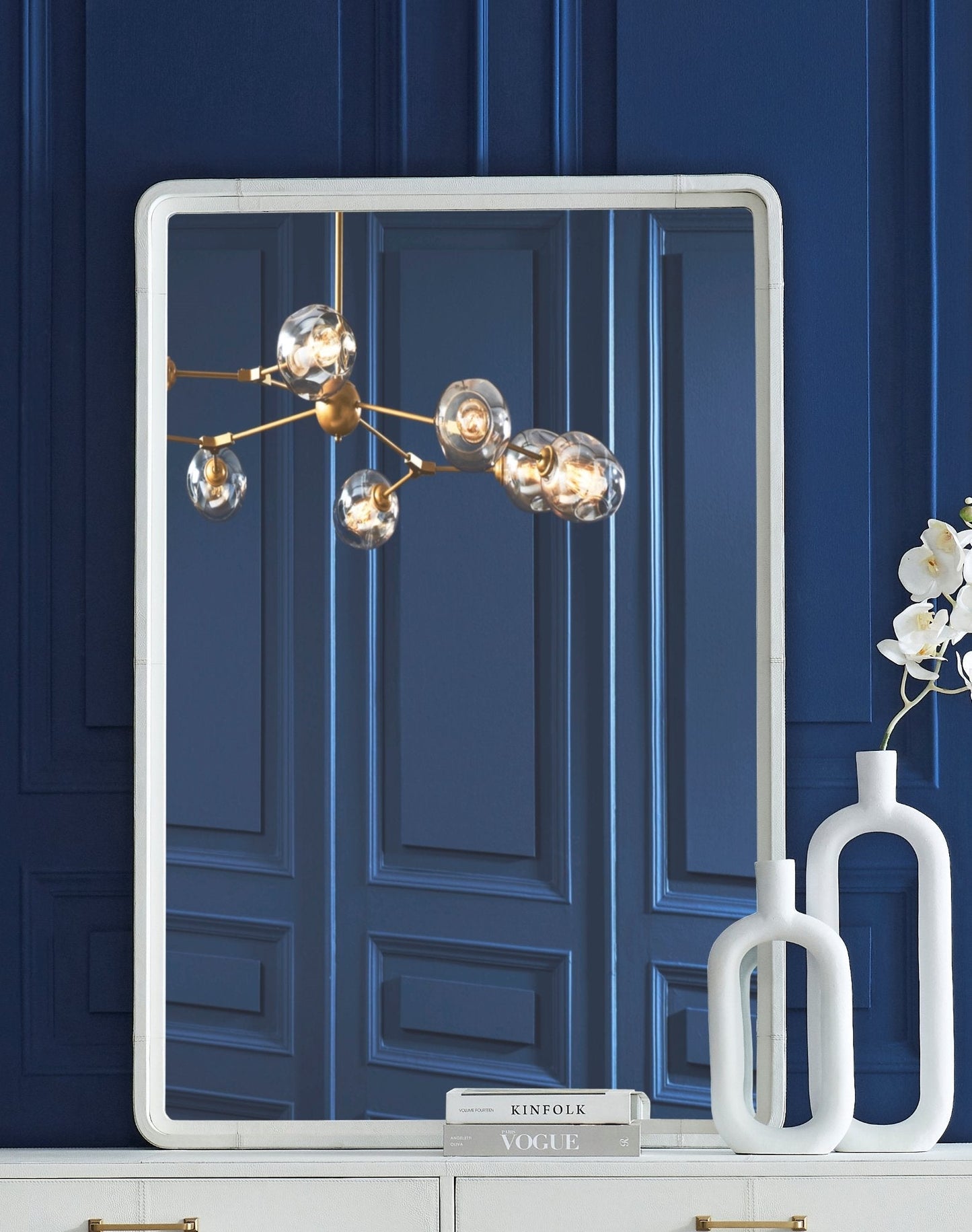 Berkeley Leather Framed Wall Mirror