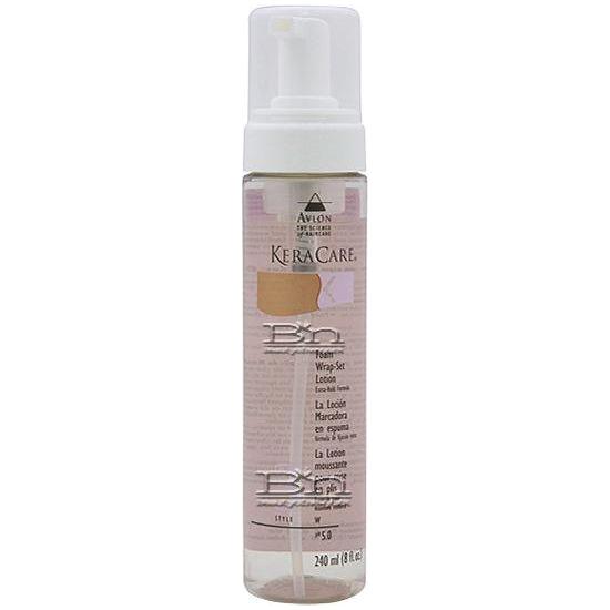 Avlon KeraCare Foam WrapSet Lotion Extra Hold Formula  8 oz