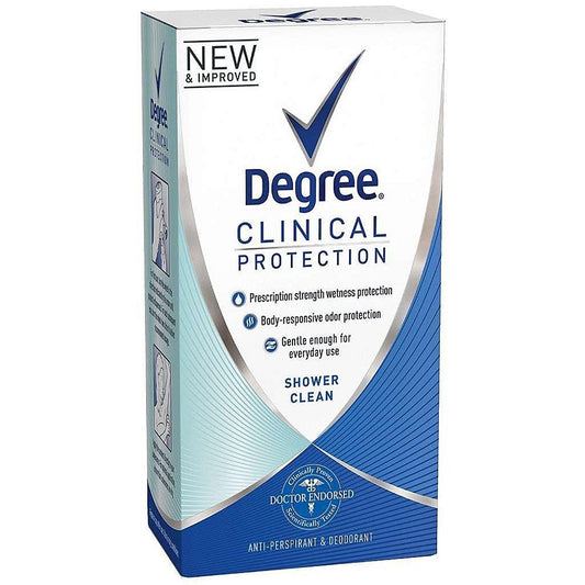 Degree Clinical Protection Antiperspirant Deodorant Shower Clean