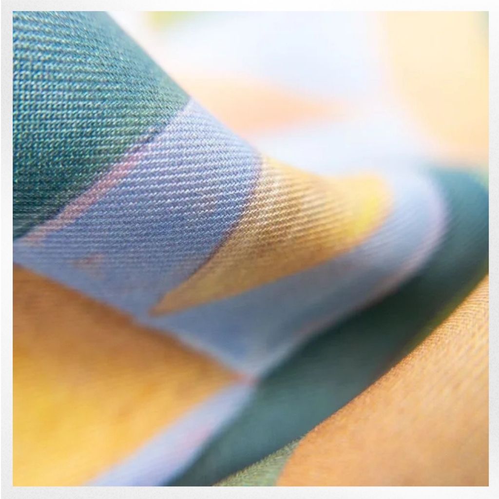 100% Silk Scarf: Prism - Abstract Geometric Pattern