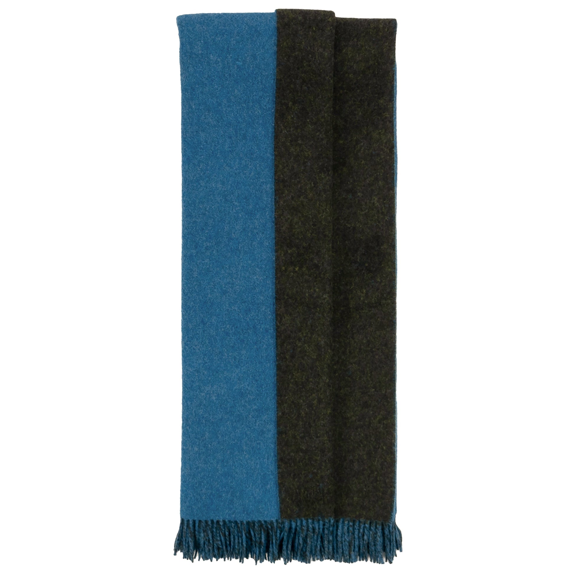 Highland Tweeds Reversible Double Cloth Throw (Sea/Green) - Osadia Concept Store
