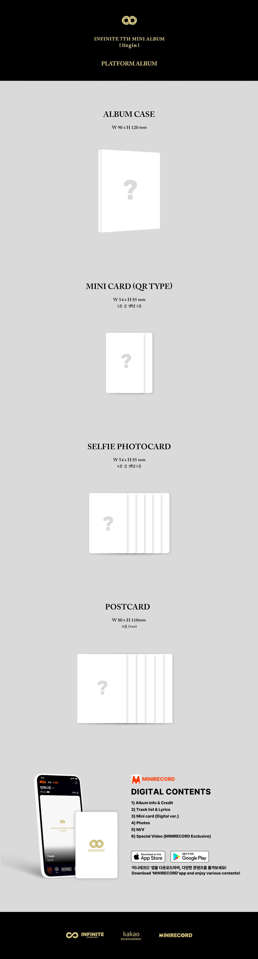 Infinite 7th Mini Album - 13Egin (Platform Ver.)