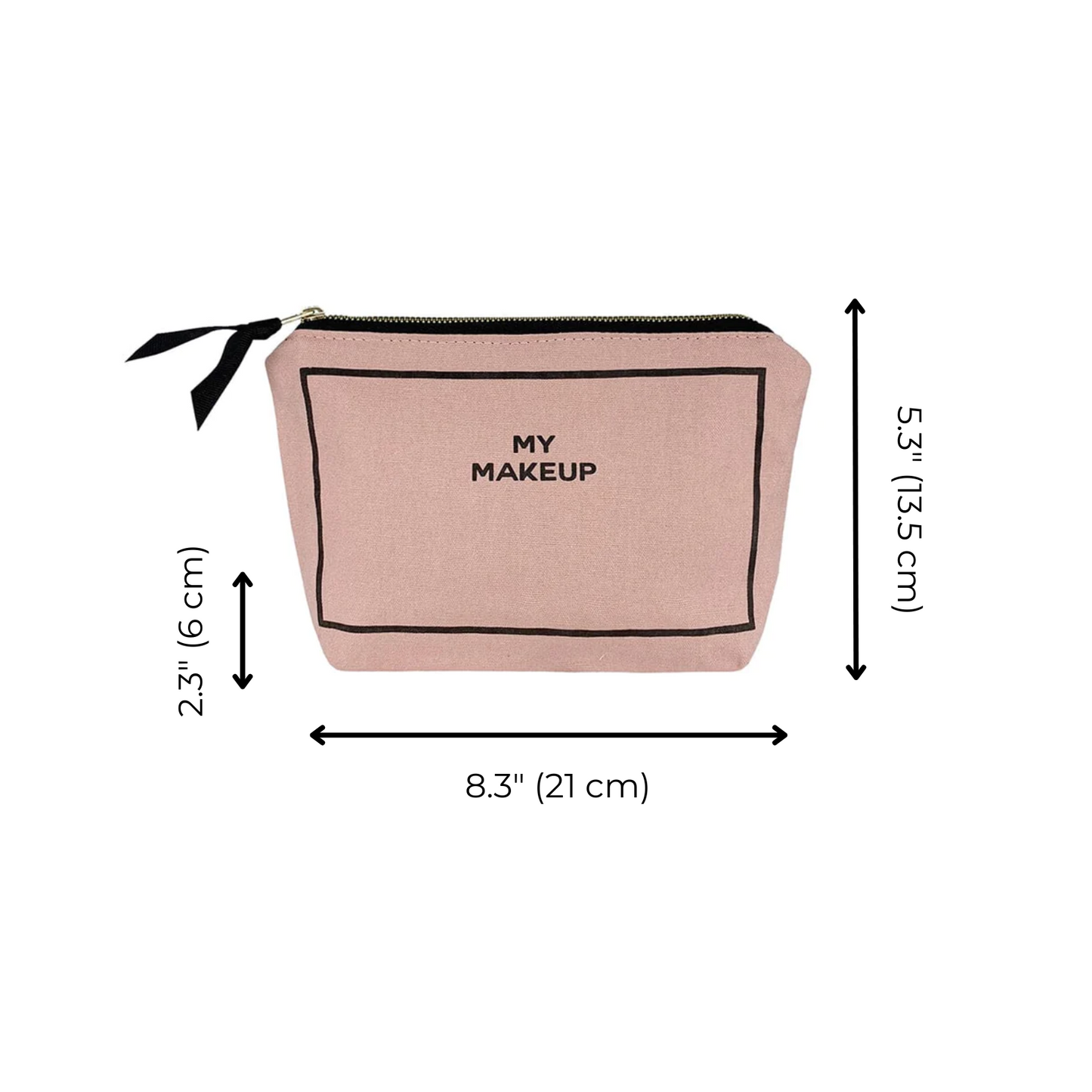 My Makeup Pouch, Coated Lining, Pink/Blush - Osadia Concept Store