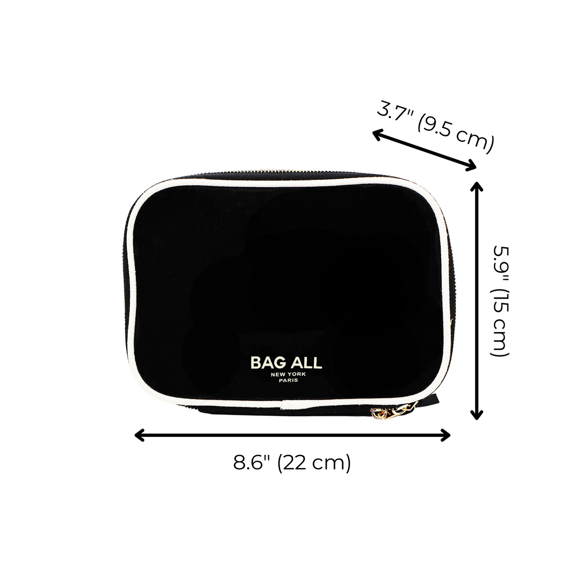 Double-Sided Makeup Case – Black