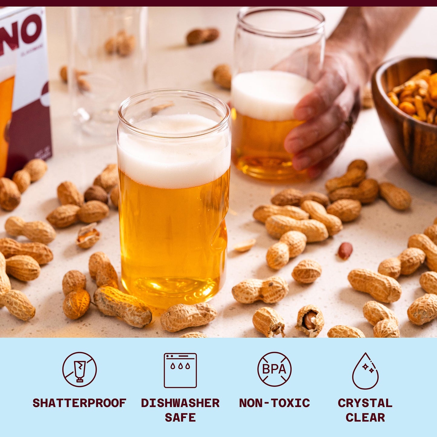 Govino 16oz Beer Glasses