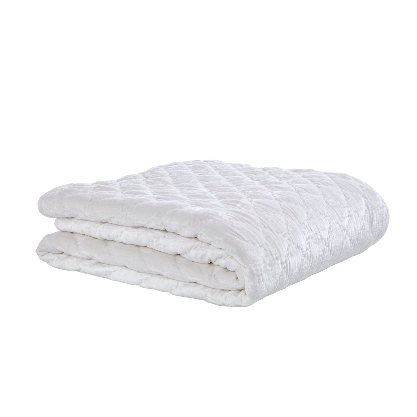Clermont Diamond Velvet Quilt - Clearance