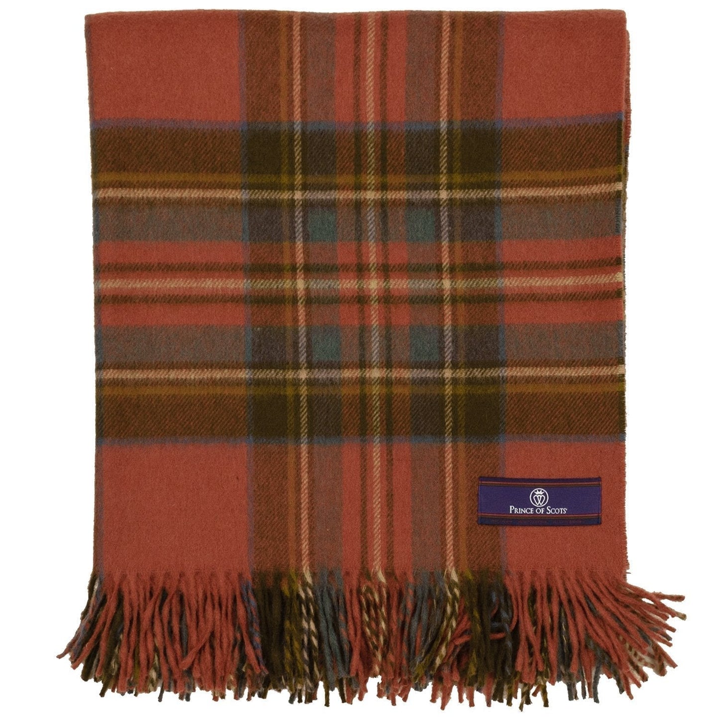 Prince of Scots Merino Wool Throw ~ Antique Royal Stewart ~
