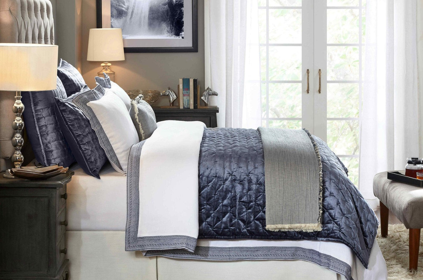 Parker European Linen Duvet Cover