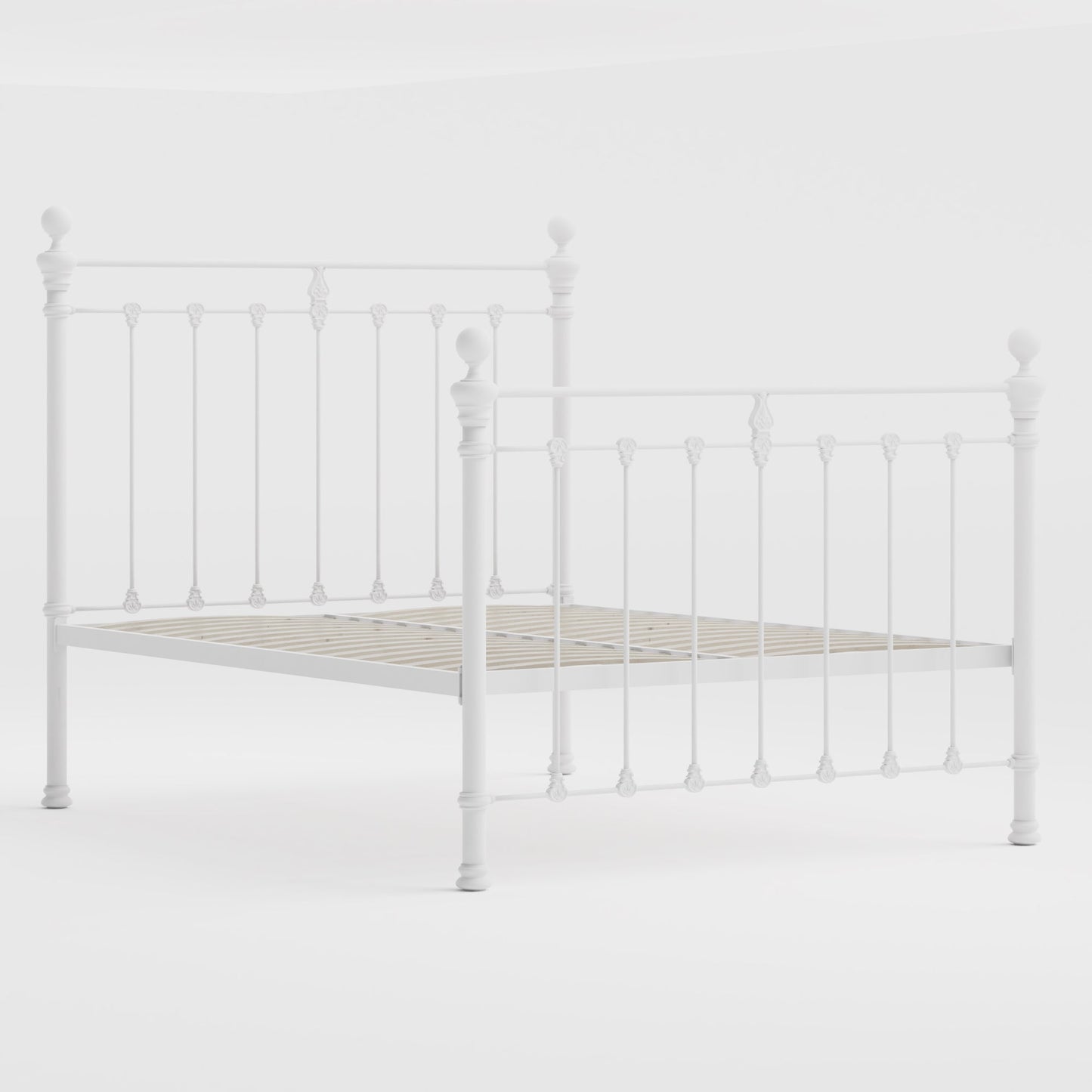 Castile Metal Bed Solo Satin White