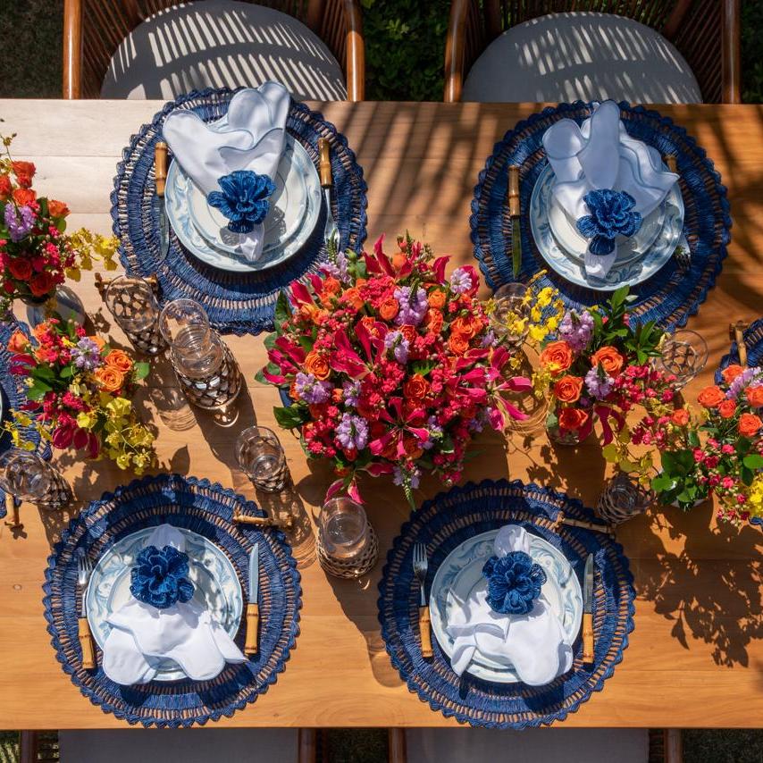 S/4 Buriti Flower Napkin Ring