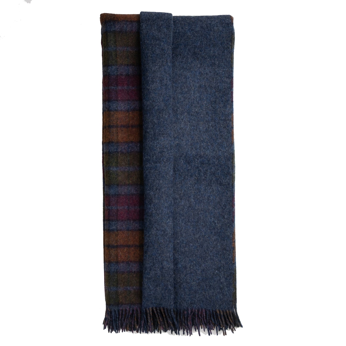 Highland Tweeds Double Cloth Throw (Grey Buchanan)