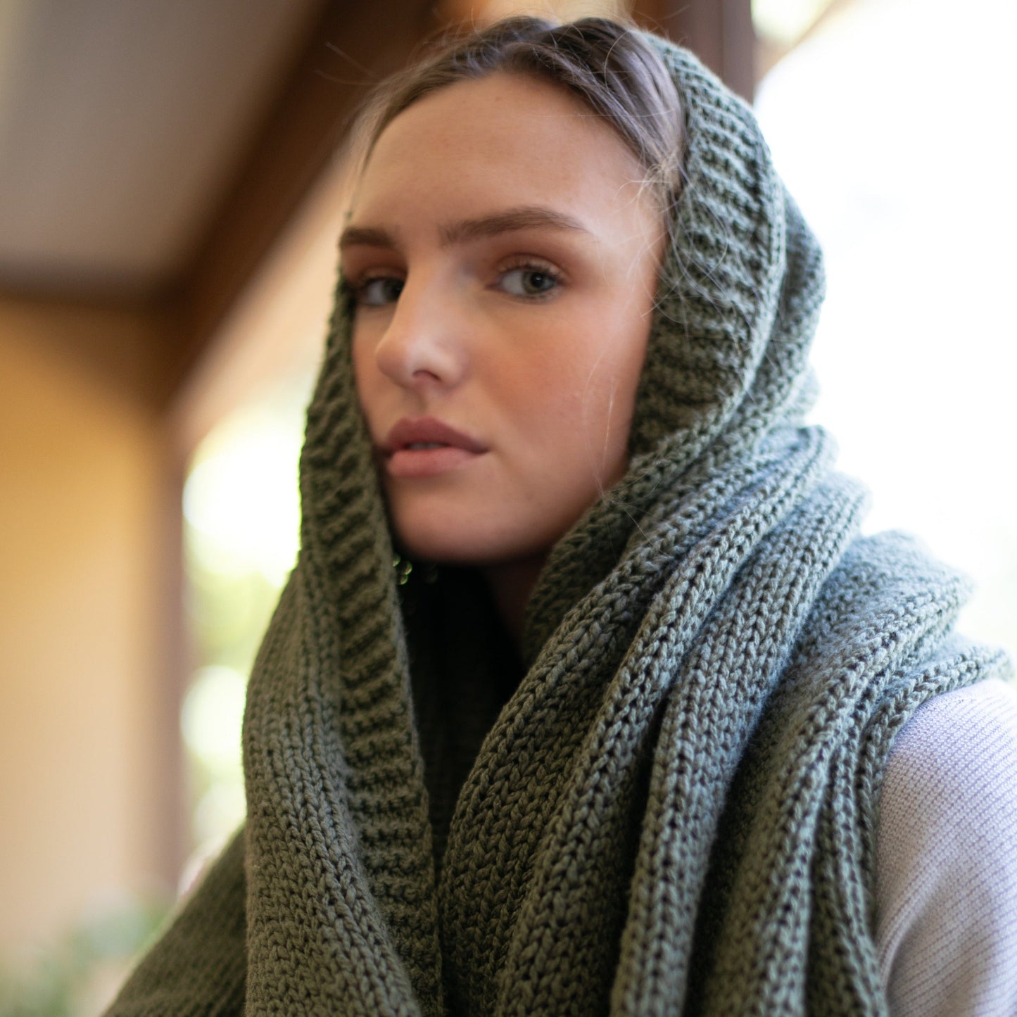 Zrestha Organic Cotton Knit Throw Blanket