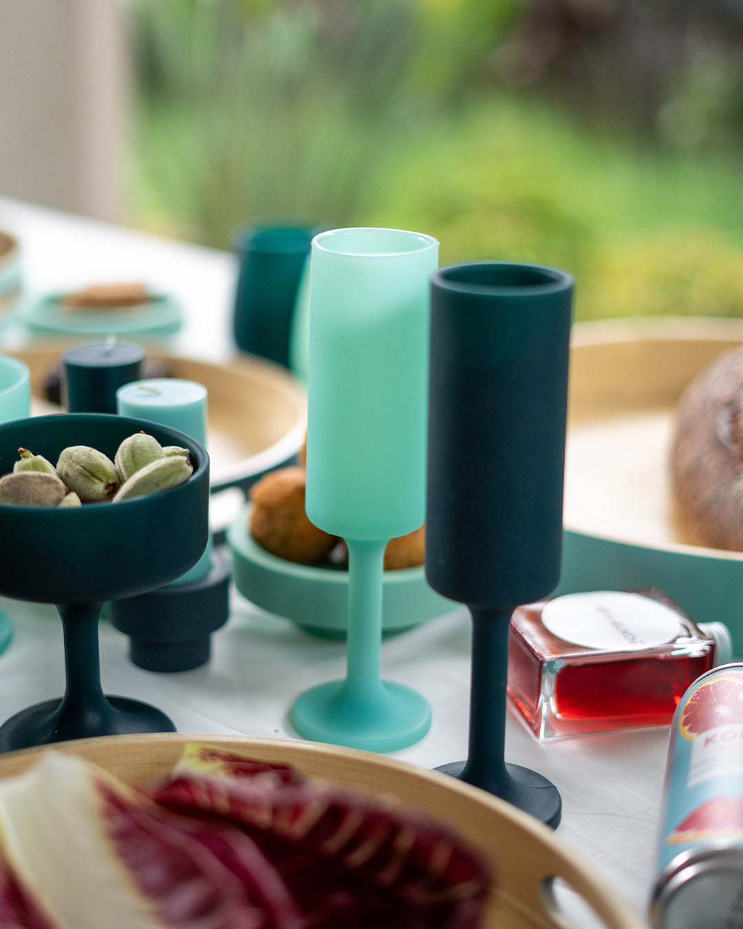 Mist + Ink | Seff | Silicone Unbreakable Champagne Flutes